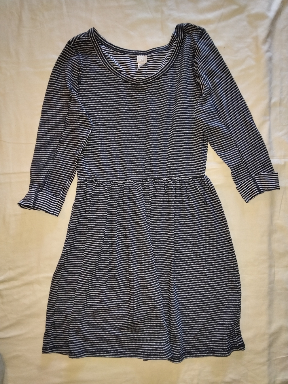 Canyon River Blues Navy and White Striped Casual Dress